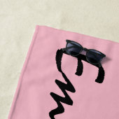 Rosa Personalisiertes Badetuch (Beispiel)