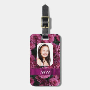 Rosa personalisiertes Foto Gepäckanhänger