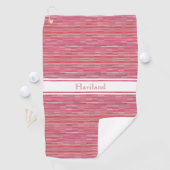 Rosa Personalisiertes Golfhandtuch HAMbWG (Insitu)