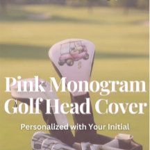 Rosa personalisiertes Monogramm-Design Custom
