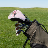 Rosa personalisiertes Monogramm-Design Custom Golf Headcover (In SItu)