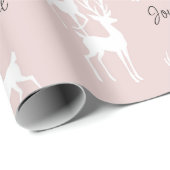 Rosa Personalisiertes Weihnachtsgebäck Geschenkpapier (Rolleneckpunkt)