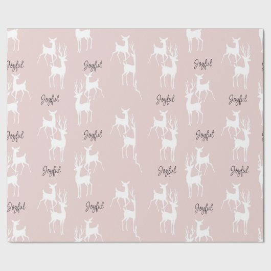 Rosa Personalisiertes Weihnachtsgebäck Geschenkpapier (Saum)