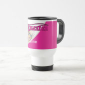 Rosa personifizieren Cheerleader Reisebecher (VorderseiteRechts)