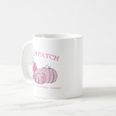 Rosa persönlicher Bauernhof-Patch Kaffeetasse (Vorderseite Links)