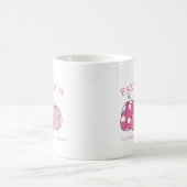 Rosa persönlicher Bauernhof-Patch Kaffeetasse (Mittel)