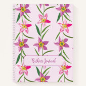 Rosa Petal Dreams Wildblume Journal Notizblock (Vorderseite)