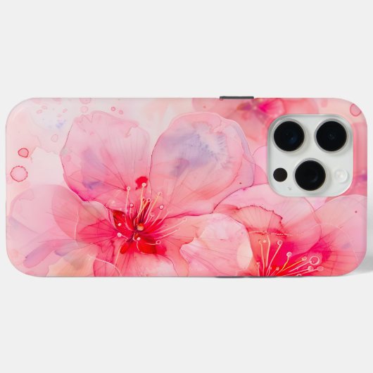 Rosa Petal Elegance Case-Mate iPhone Hülle (Rückseite (Horizontal))