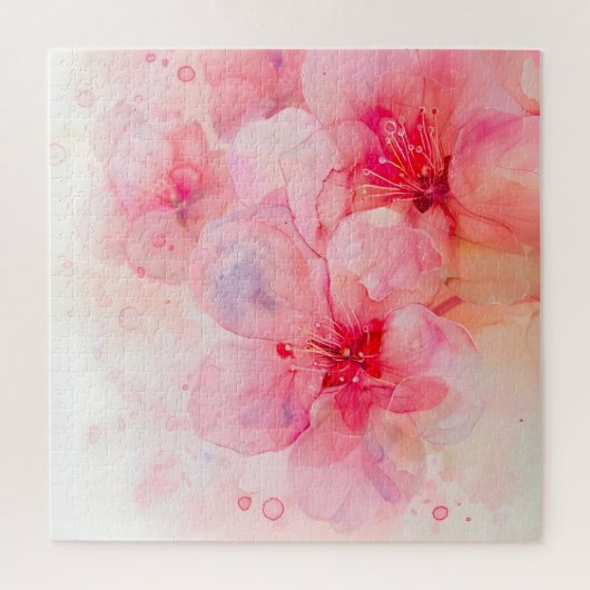 Rosa Petal Elegance Puzzle (Vertikal)