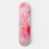Rosa Petal Elegance Skateboard (Vorderseite)