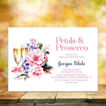 Rosa Petalen und Prosecco-Brautparty