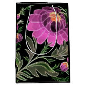 Rosa Petals Art Deco Mittlere Geschenktüte (Vorderseite)