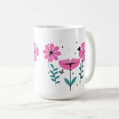Rosa Petals Kaffeetasse (VorderseiteRechts)