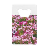Rosa Petunia-Blume Geldbeutel Flaschenöffner (Rückseite)