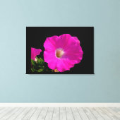 Rosa Petunia-Blume Leinwanddruck (Insitu (Holzboden))