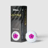 Rosa Petunia Frühlingszeit Damen oder Herren Golfball (Verpackungen)