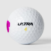 Rosa Petunia Frühlingszeit Damen oder Herren Golfball (Logo)