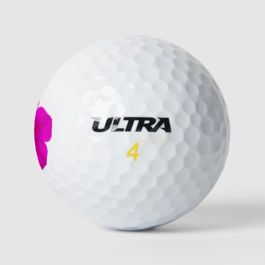 Rosa Petunia Frühlingszeit Damen oder Herren Golfball (Logo)