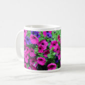 Rosa Petunia Schönheit Kaffeetasse (Vorderseite Links)