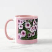 Rosa Petunie-Flecken Tasse (Links)