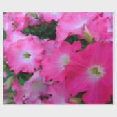 Rosa Petunien Geschenkpapier (Flach)