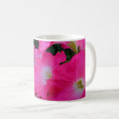 Rosa Petunien Kaffeetasse (VorderseiteRechts)