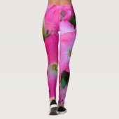 Rosa Petunien Leggings (Rückseite)