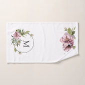 Rosa Pfannenbäume personalisiert erste Monogramm Handtuch (Handtuch)