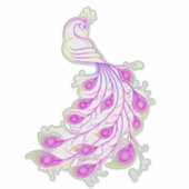 Rosa Pfau III Aufkleber (Vorderseite)
