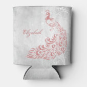 Rosa Pfau Personalisiert Dose Cooler Dosenkühler (Vorderseite)