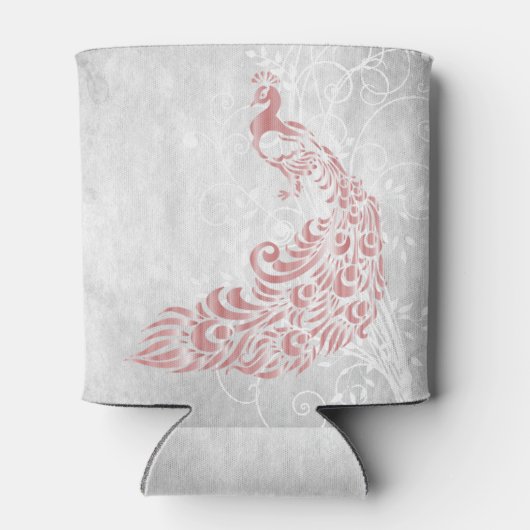 Rosa Pfau Personalisiert Dose Cooler Dosenkühler (Rückseite)