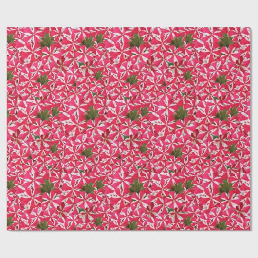 Rosa Pfefferminze-Blume Geschenkpapier (Flach)