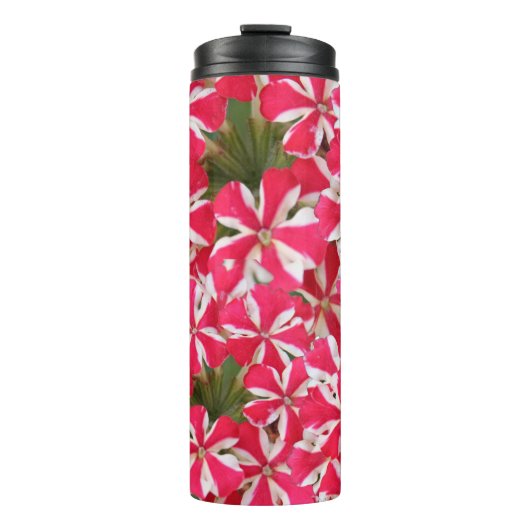 Rosa Pfefferminze-Blume Thermosbecher (Vorderseite)