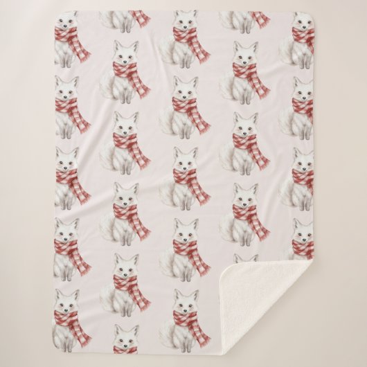 Rosa Pfefferminzfuchs Sherpadecke (Vorderseite)