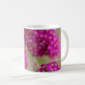 Rosa-Pfeil-Blume Kaffeetasse (VorderseiteRechts)