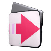 Rosa Pfeil Neopren Laptop-Sieb 15 Zoll Laptopschutzhülle (Vorderseite Links)