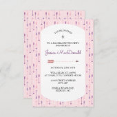 Rosa Pfeile - 3X5 Junggeselinnen-Abschied Einladun Einladung (Vorne/Hinten)