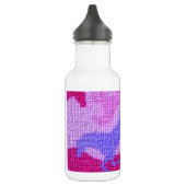 Rosa Pferde Leinwand Trinkflasche (Links)