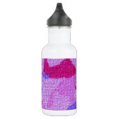 Rosa Pferde Leinwand Trinkflasche (Rechts)