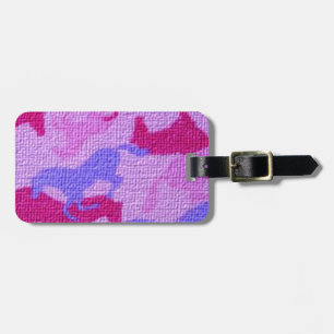 Rosa PferdeLeinwand Gepäckanhänger