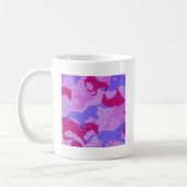 Rosa PferdeLeinwand Kaffeetasse (Links)