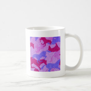 Rosa PferdeLeinwand Kaffeetasse