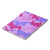Rosa PferdeLeinwand Notizblock (Rotiert)
