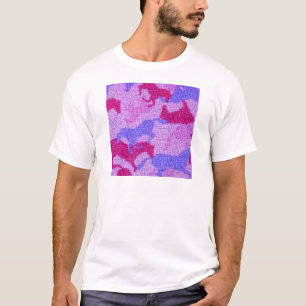 Rosa PferdeLeinwand T-Shirt