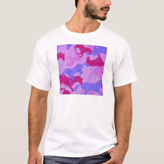 Rosa PferdeLeinwand T-Shirt (Vorderseite)