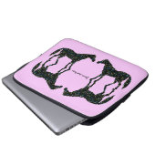 Rosa Pferdereflexions-Laptop-Hülse Laptopschutzhülle (Vorne Knopf)