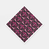 Rosa Pferdereiten Serviette (Ecke)