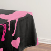 Rosa Pferdereiten Tischdecke (Beispiel)