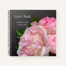 Rosa Pfingsteine auf dunkelgraue Hochzeit