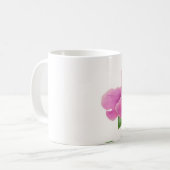 Rosa Pfingstrose auf Tasse (Vorderseite Links)